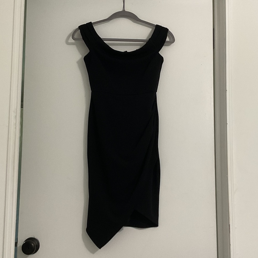 Xtraordinary Black Asymmetrical Dress